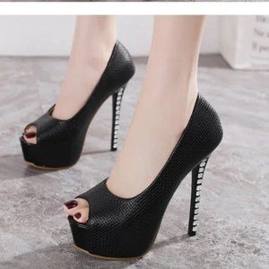 New fashion table sexy stiletto fish mouth shoes